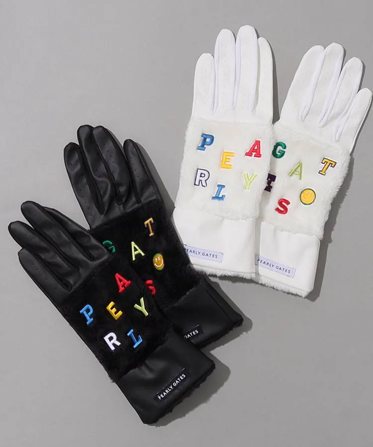 パーリーゲイツ PG 手描き風プリントネイルスルーグローブ(両手