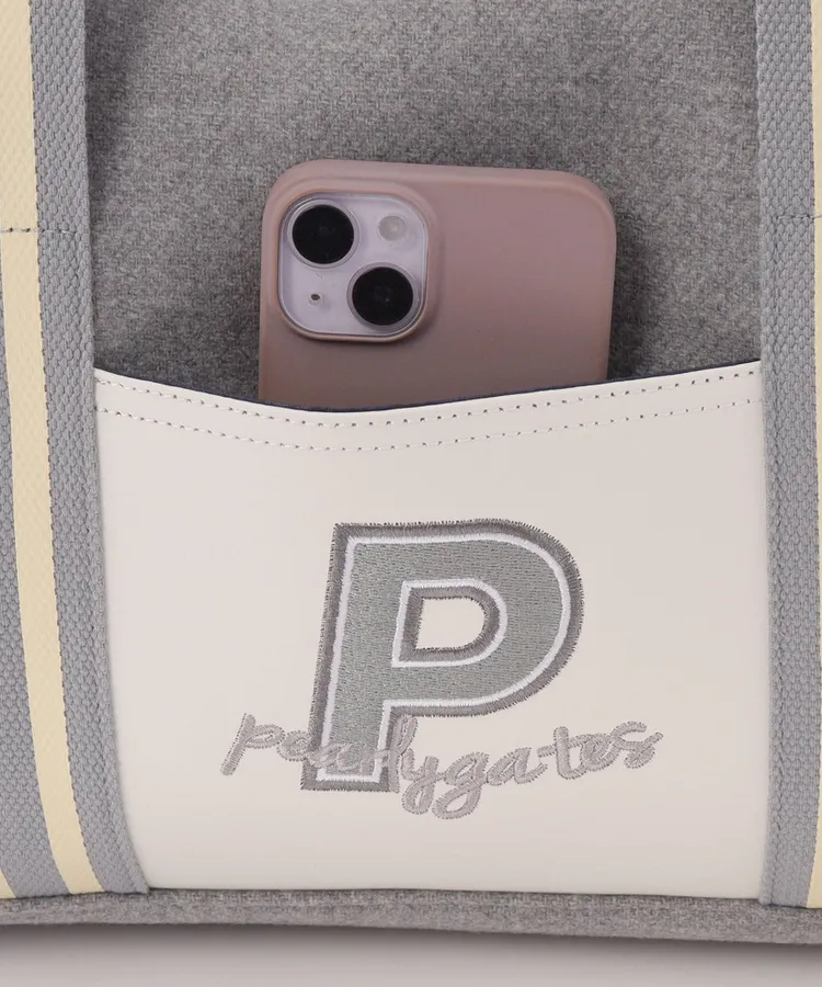 パーリーゲイツ PG ロゴワッペンカレッジ2WAYボストンバッグ