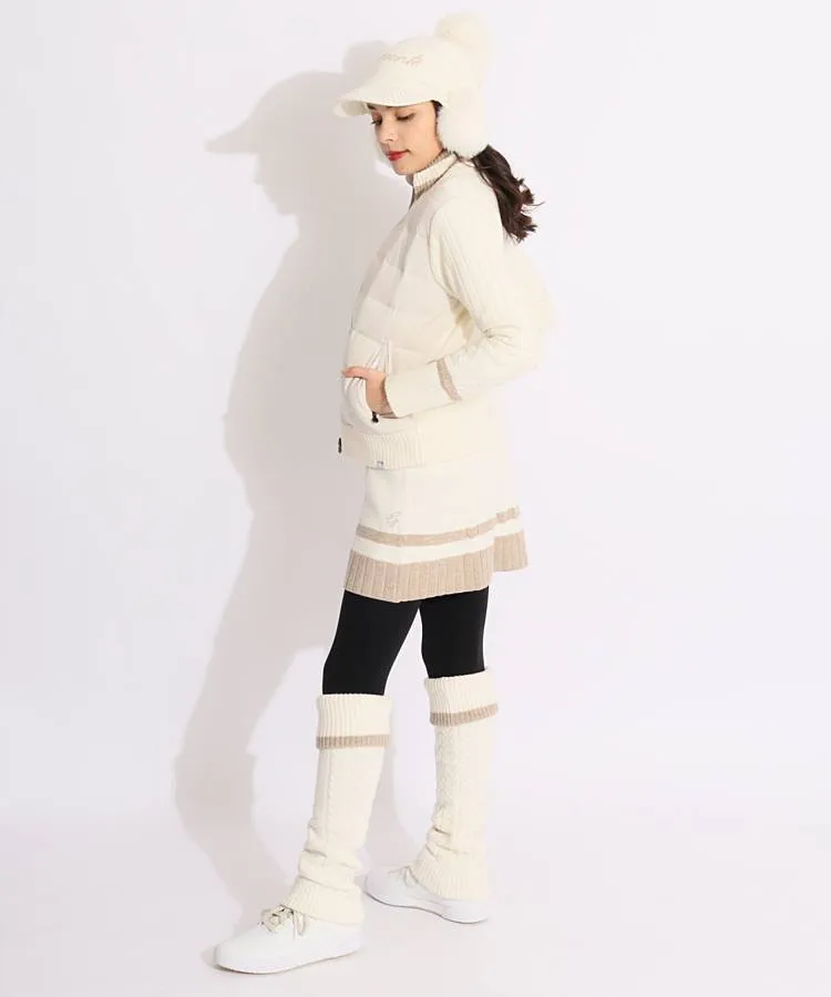 デサントゴルフの中綿・ダウンジャケットを使ったスタイリング