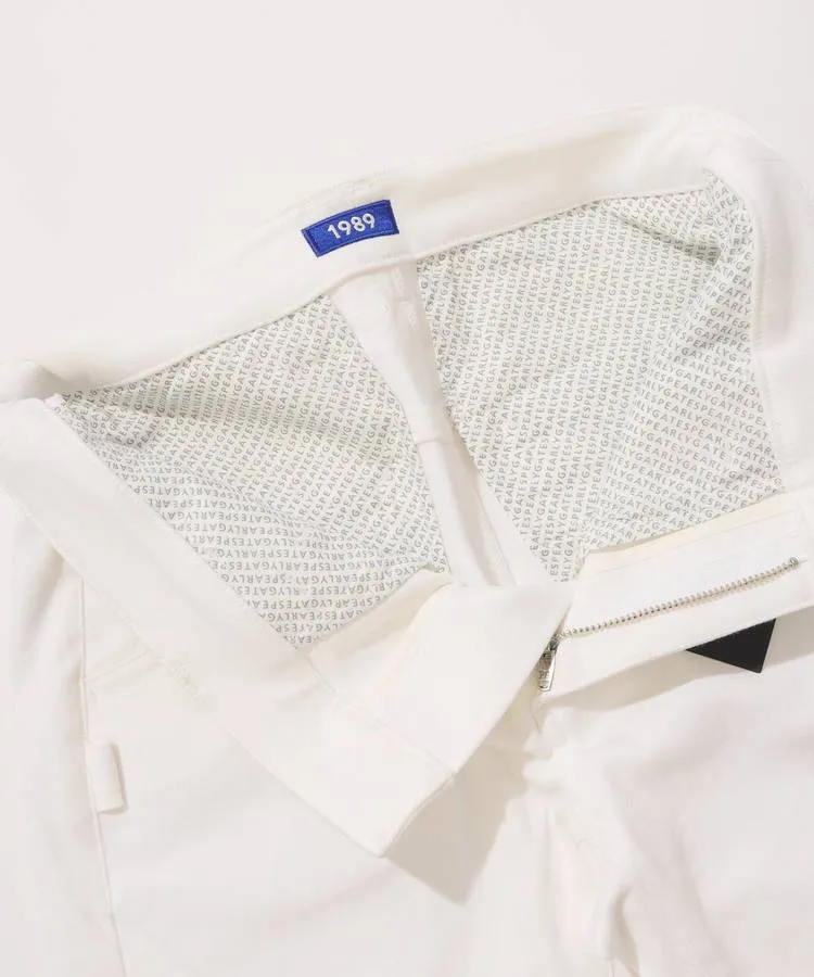 パーリーゲイツ PG 【ストレッチ】サイドロゴ刺繍コットンツイルロング