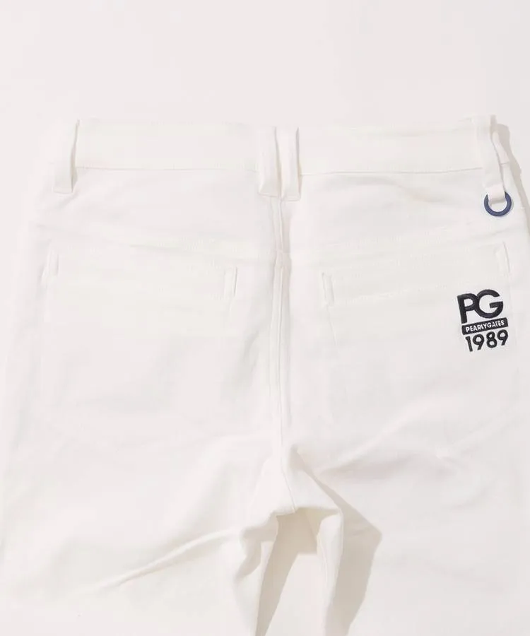 新品【パーリーゲイツ】ストレッチ ロゴ刺繍 ロングパンツ 赤 1(w72-76) 新品【パーリーゲイツ】ストレッチ ロゴ刺繍 ロングパンツ 赤 1