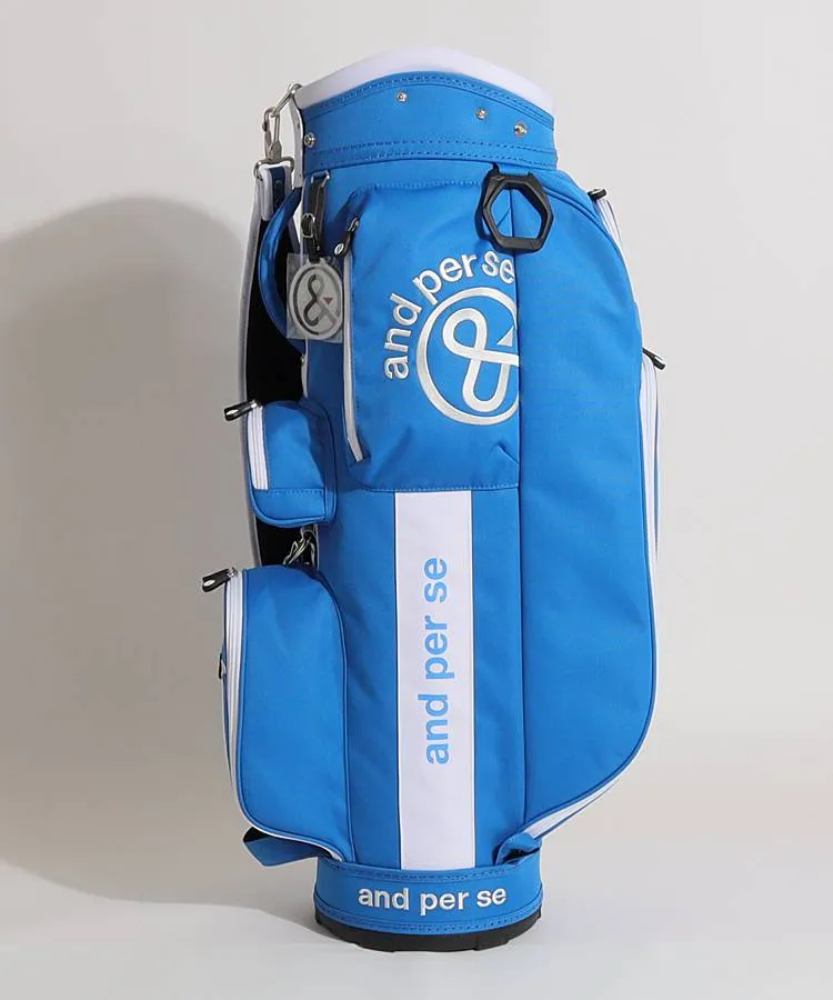 アンパスィ AP バイカラーキャンバス地ロゴキャディバッグ レディース