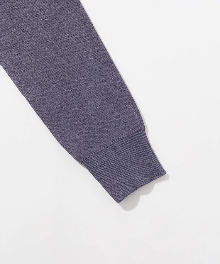 デサントゴルフ DE ロゴ入りフルジップニットパーカー