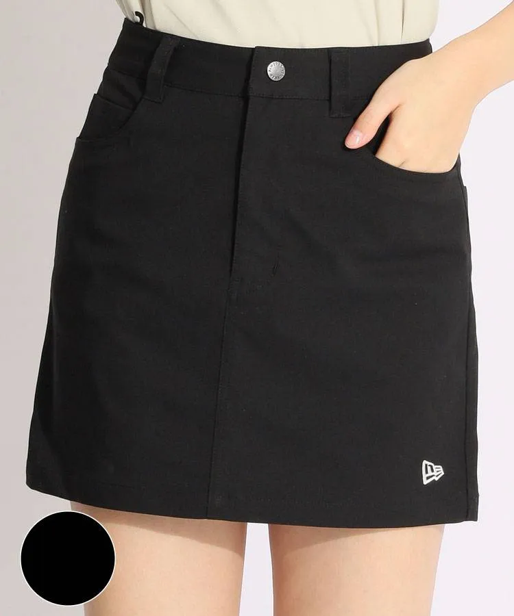 【新品】HRU ゴルフウェア サスペンダースカート ネイビー/ブラック/ベージュ ニューエラ NE ぺチパンツ付きストレッチツイルスカート