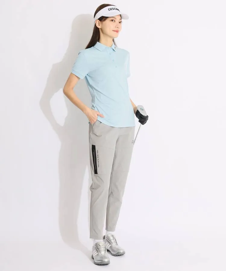 ジェイリンドバーグ JL 定番ロゴ刺繍半袖ポロシャツ レディース