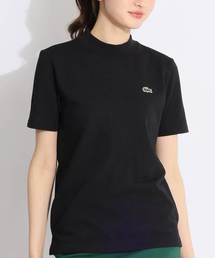 ビームスゴルフ　モックネック　半袖カットソー　ブラック　黒 ビームスゴルフ BE 【LACOSTE】カノコモックネック半袖
