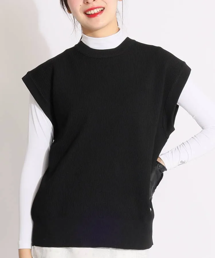 DESCENTE GOLF レディース モックネックワンピース ブラック DESCENTE GOLF レディース モックネックワンピース ブラック