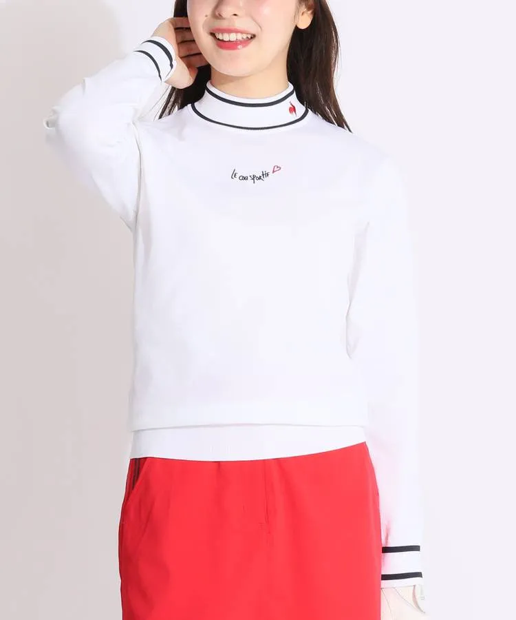 ルコックスポルティフ ゴルフ LQ 手書き風ロゴモックネックセーター