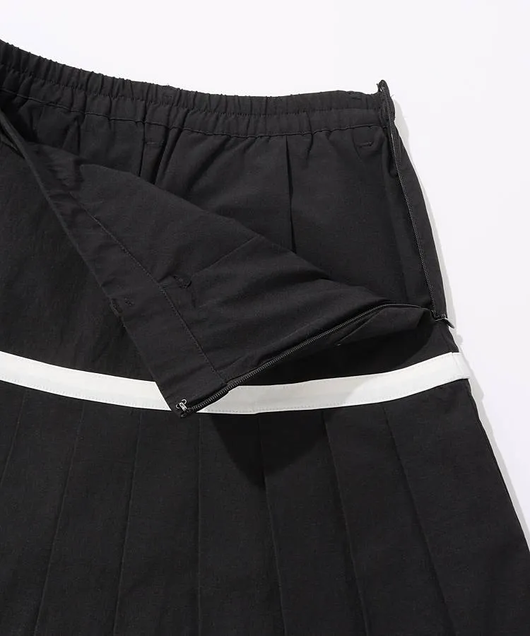 セシルマクビーグリーン CC ラインテープ裾プリーツスカート