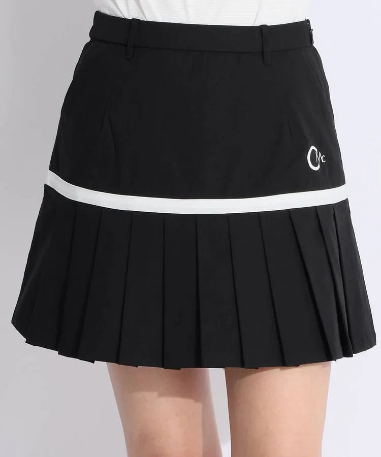 セシルマクビーグリーン CC ラインテープ裾プリーツスカート