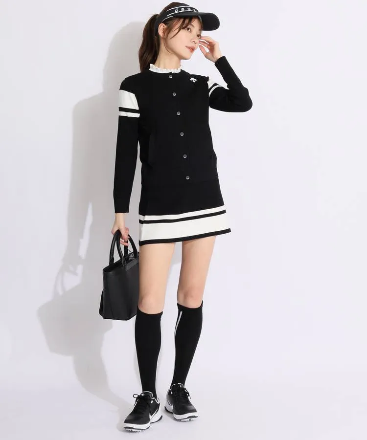 デサントゴルフ】極美品 スカート ロゴ ブラック Mサイズ レディース