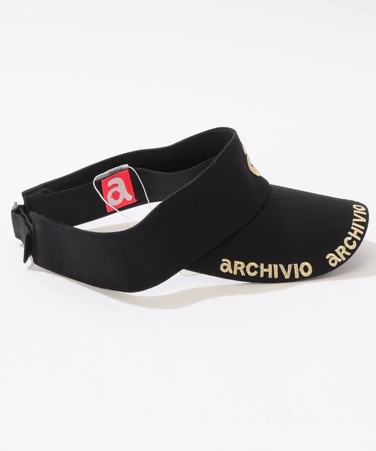 archivio アルチビオ サンバイザー レディース 黒 白 ピンク