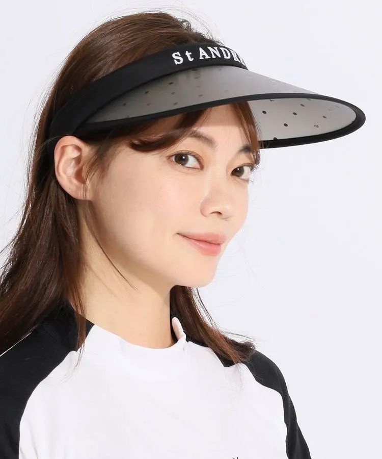 セントアンドリュース SA UVドット柄クリップサンバイザー