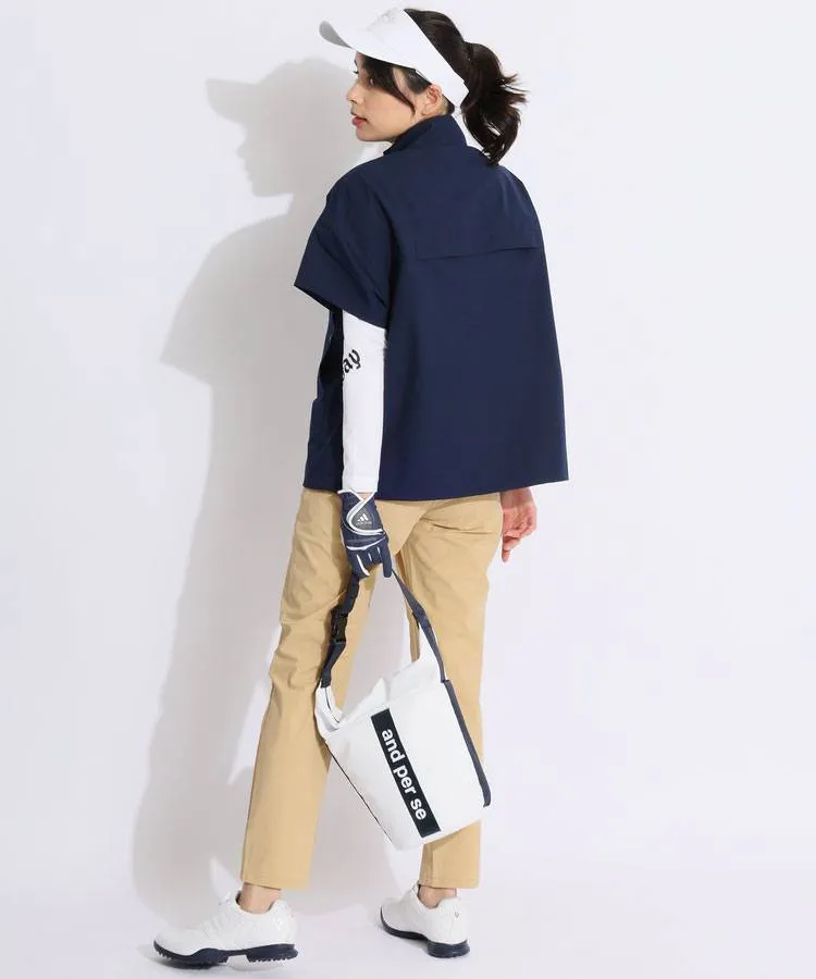 人気.*˚キャロウェイ　8WAYストレッチ　アンクル丈　テーパードパンツ紺×Ｌ 人気✩.*˚キャロウェイ 8WAYストレッチ アンクル丈 テーパードパンツ紺×Ｌ