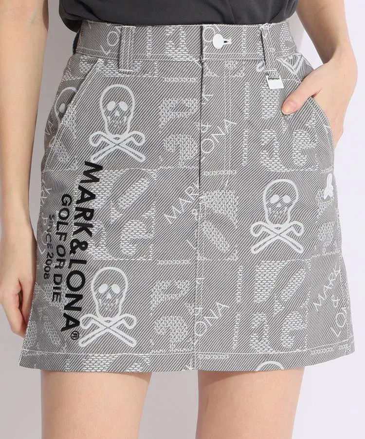 完売商品マーク＆ロナ 一体型ペチパンツ◆艶スカルカモフラスカートゴルフ女子 完売商品マーク＆ロナ 一体型ペチパンツ◇艶スカルカモフラスカート