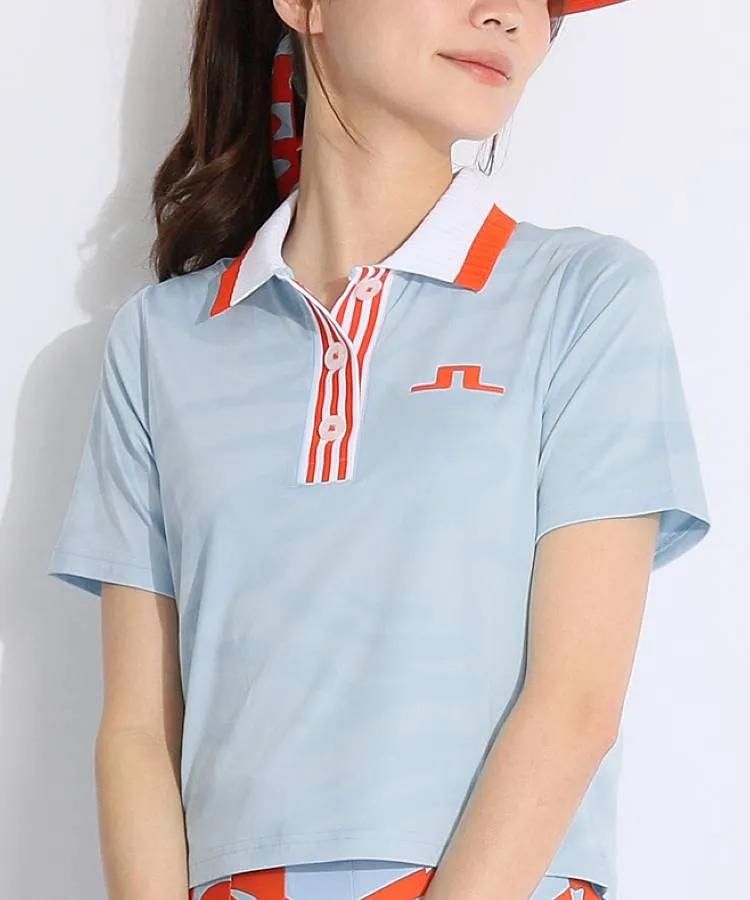 ジェイリンドバーグ JL 接触冷感クロップド丈半袖ポロシャツ