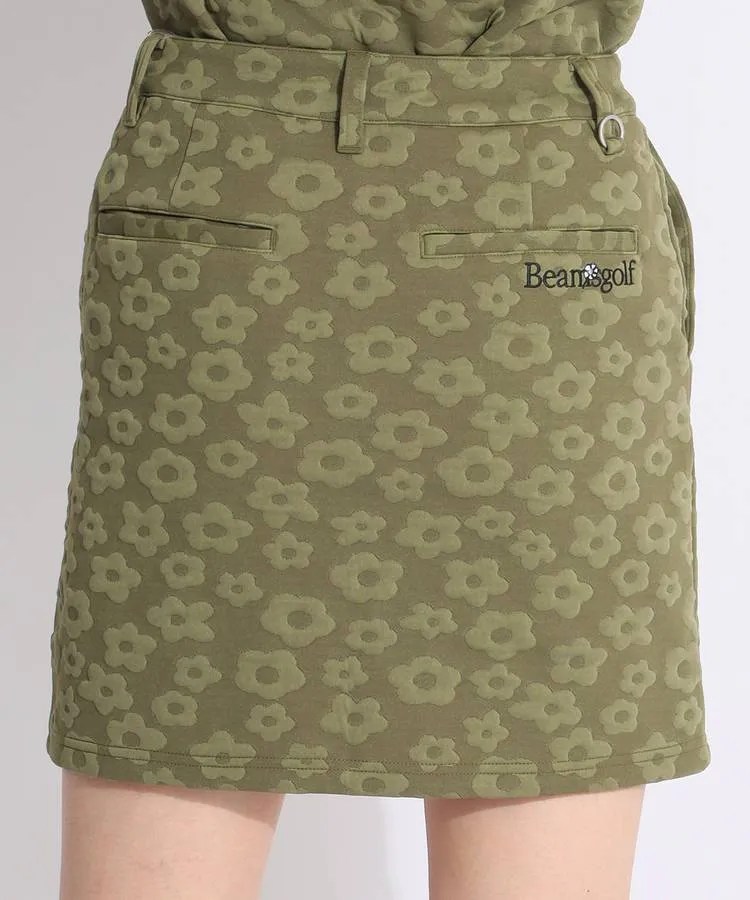 ビームスゴルフ BE ジャガード立体フラワースカート レディースゴルフ