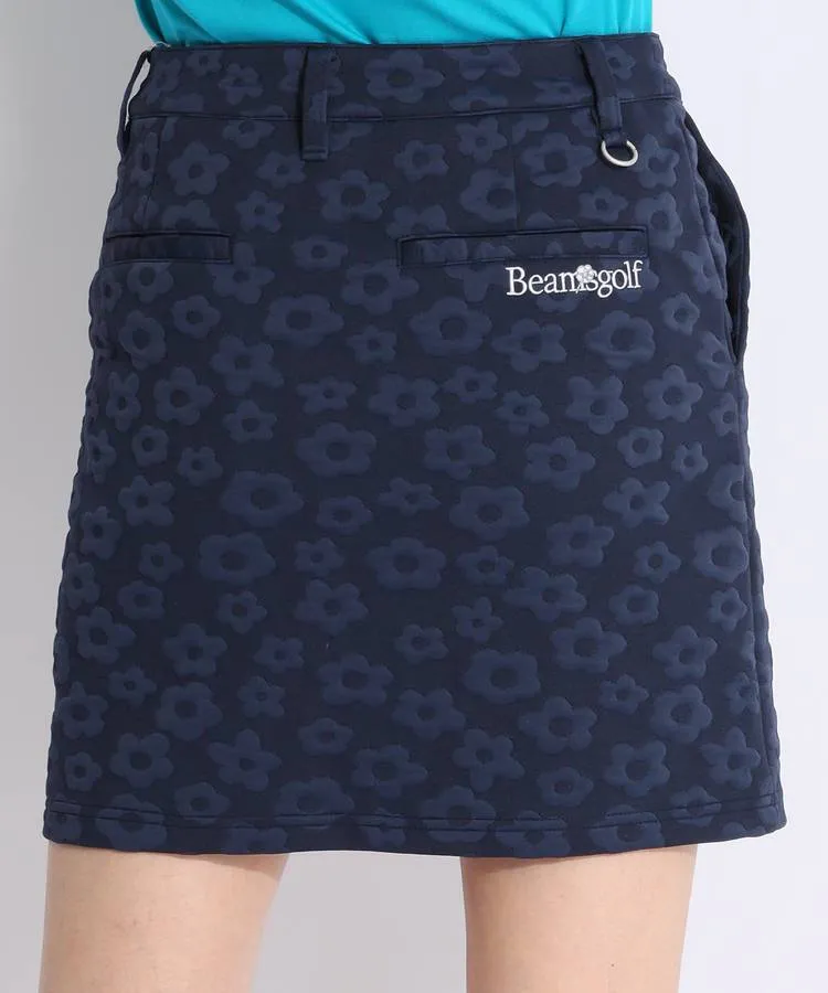 ビームスゴルフ ジャガード立体フラワースカート新品LSize B:MING