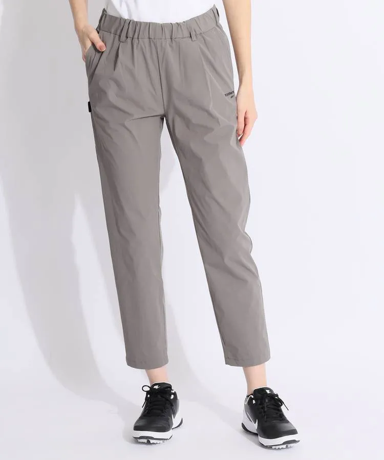 安価 ワタナベ ナノユニバースゴルフ NU シンプルロゴテーパードパンツ レディースウェア