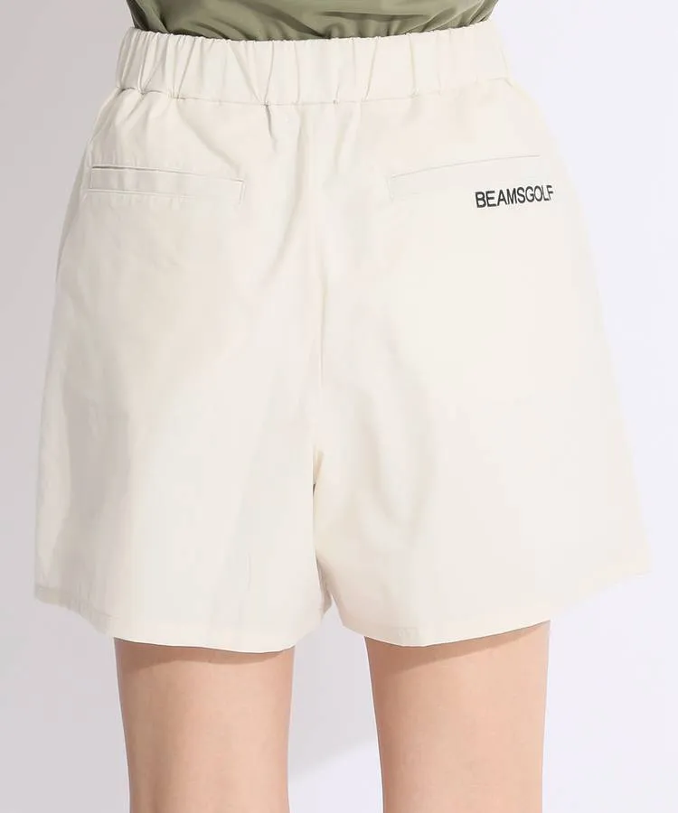 人気ブランドの ビームスゴルフ 撥水ストレッチロゴ刺しゅうショートパンツ BE メンズウェア