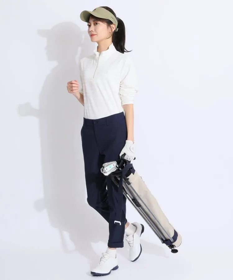 トミーヒルフィガー ゴルフウェアホワイト×ネイビー ソックスバイザー付 トミーヒルフィガー ゴルフウェアホワイト×ネイビー ソックスバイザー付