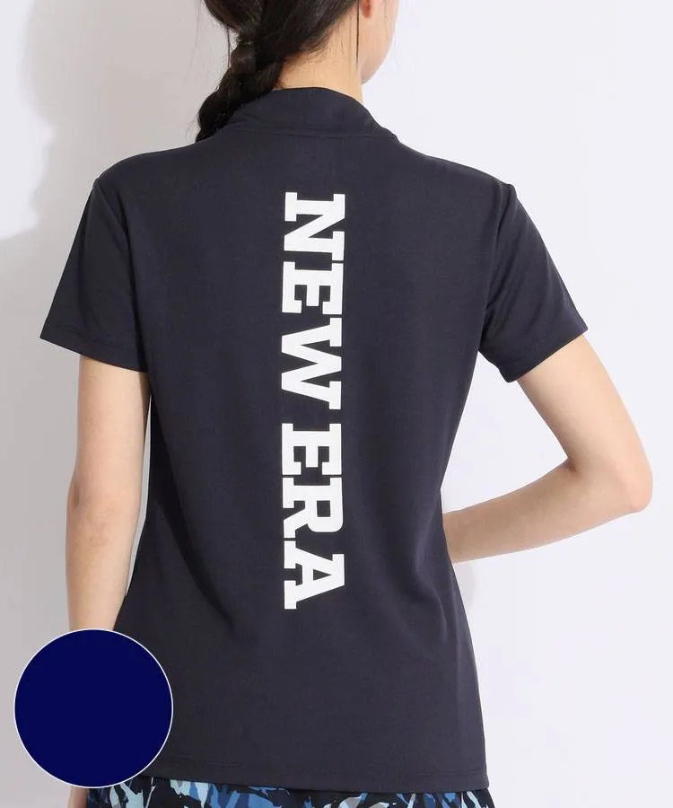 【新品未使用】ブリーフィング　ネイビー　モックネック　背中ロゴ ニューエラ NE バックロゴ抗菌モックネック半袖カットソー