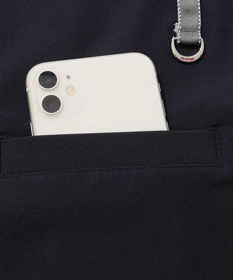 ブリーフィングゴルフ BR 防透ロゴラインモックネック半袖