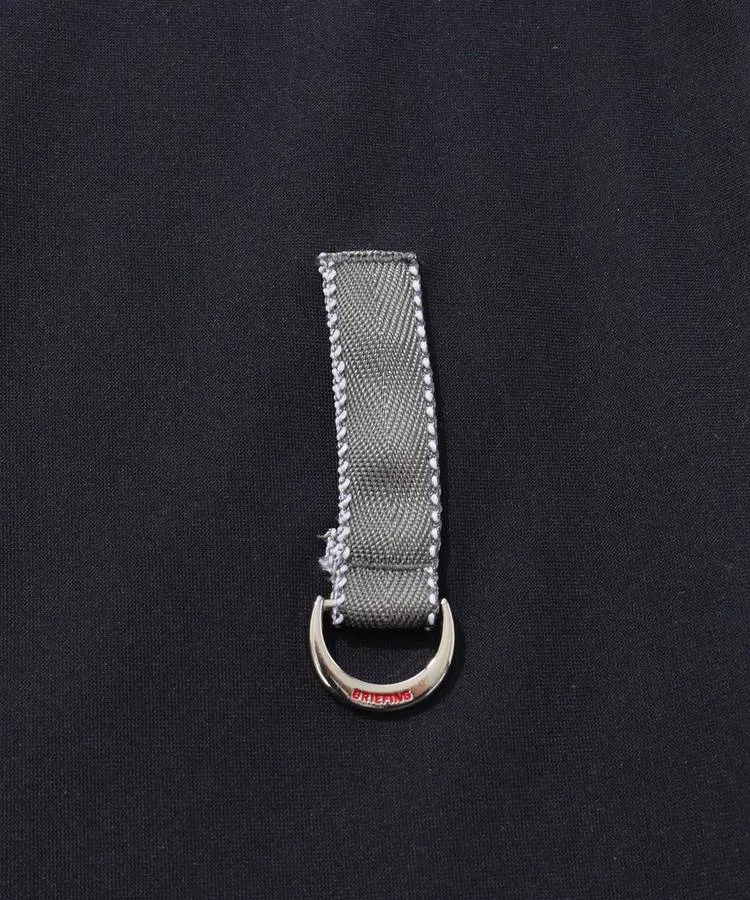 定価36300円【新品】レディースS ブリーフィング モックネックワンピース紺 ブリーフィングゴルフ BR 防透ロゴラインモックネック半袖