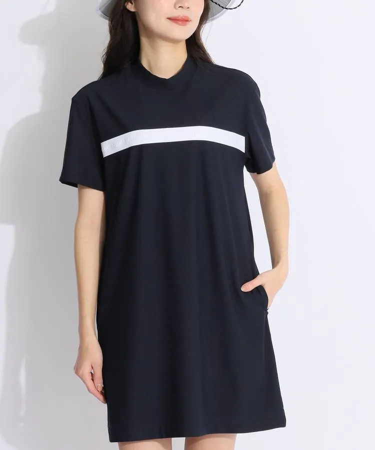 【ブリーフィングゴルフ】極美品 ワンピース モックネック Ｌサイズ レディース BRIEFING GOLF - WOMENS TIE DYE HIGH NECK RELAXED FIT