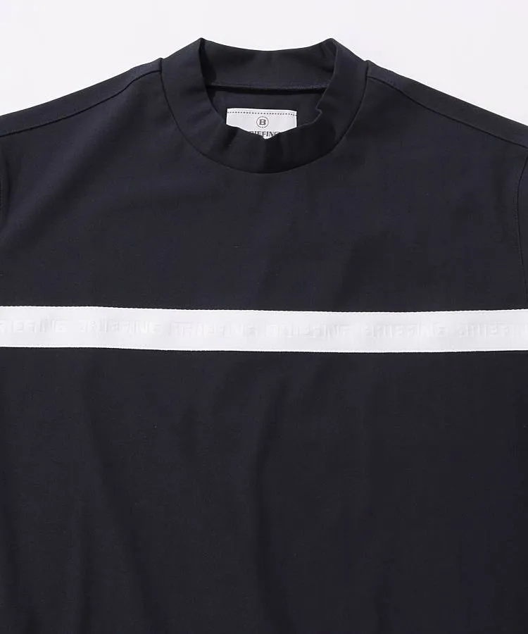 ブリーフィングゴルフ BR 防透ロゴラインモックネック半袖