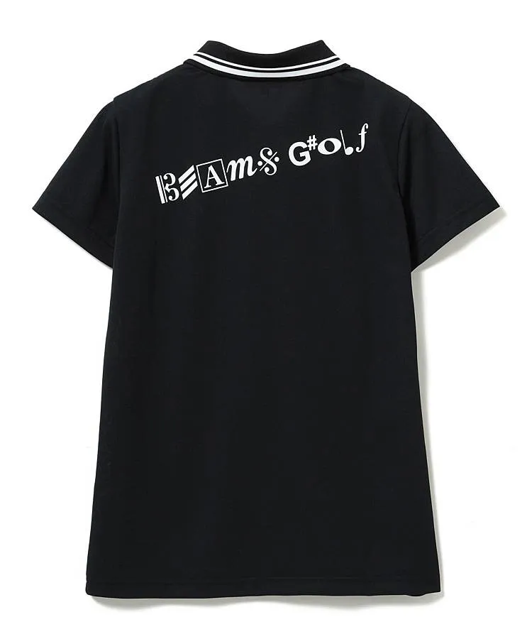 ビームスゴルフ BE 音符風ロゴUV半袖ポロシャツ レディース