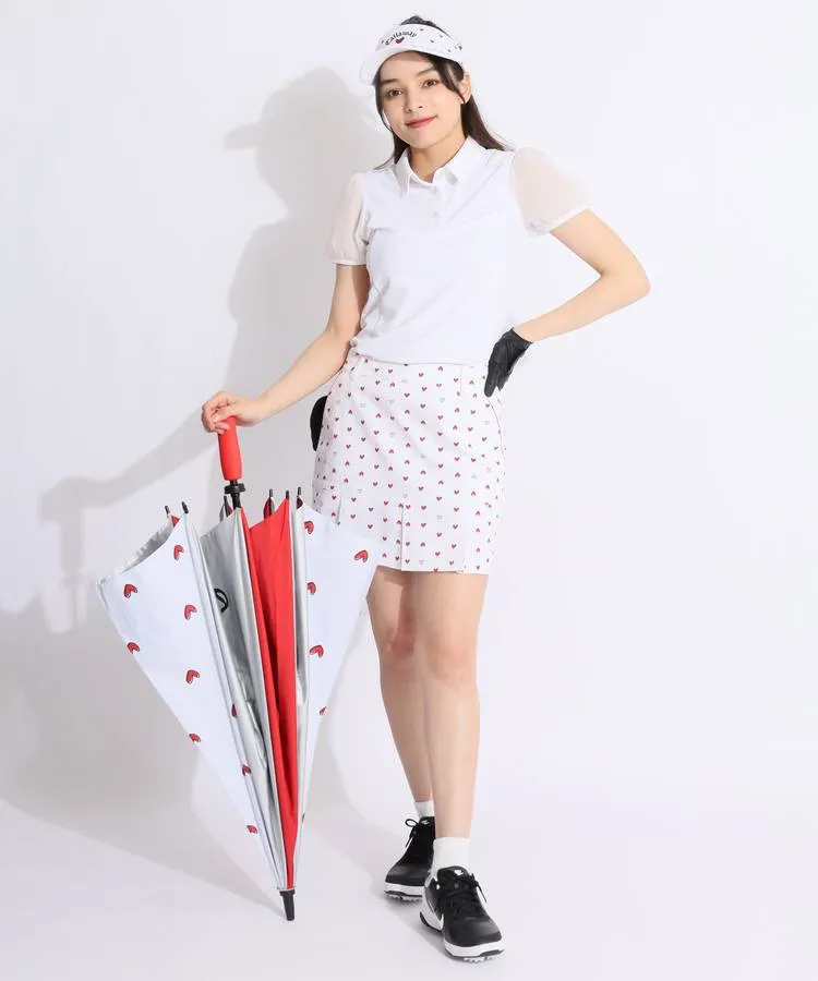 キャロウェイ CA 【LoveCallaway】ハートプリントプリーツ切替