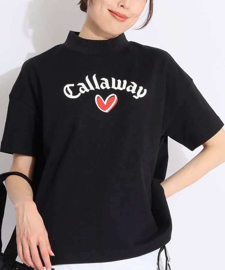 キャロウェイ CA 【LoveCallaway】ビッグロゴ半袖モックネック
