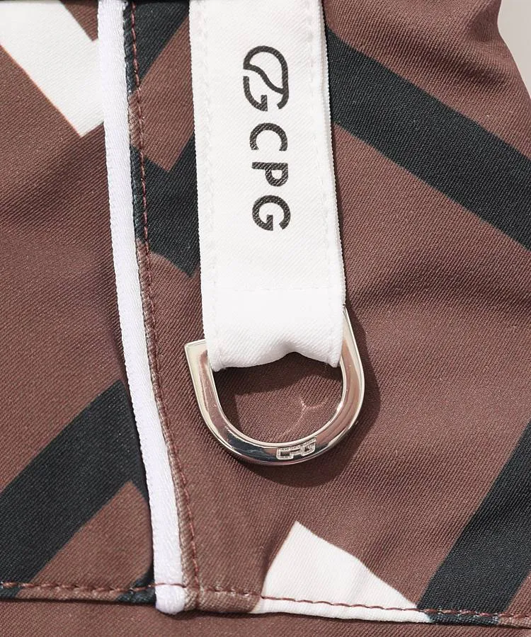 シーピージーゴルフ CP ジオメトリック柄ボックスプリーツワンピース