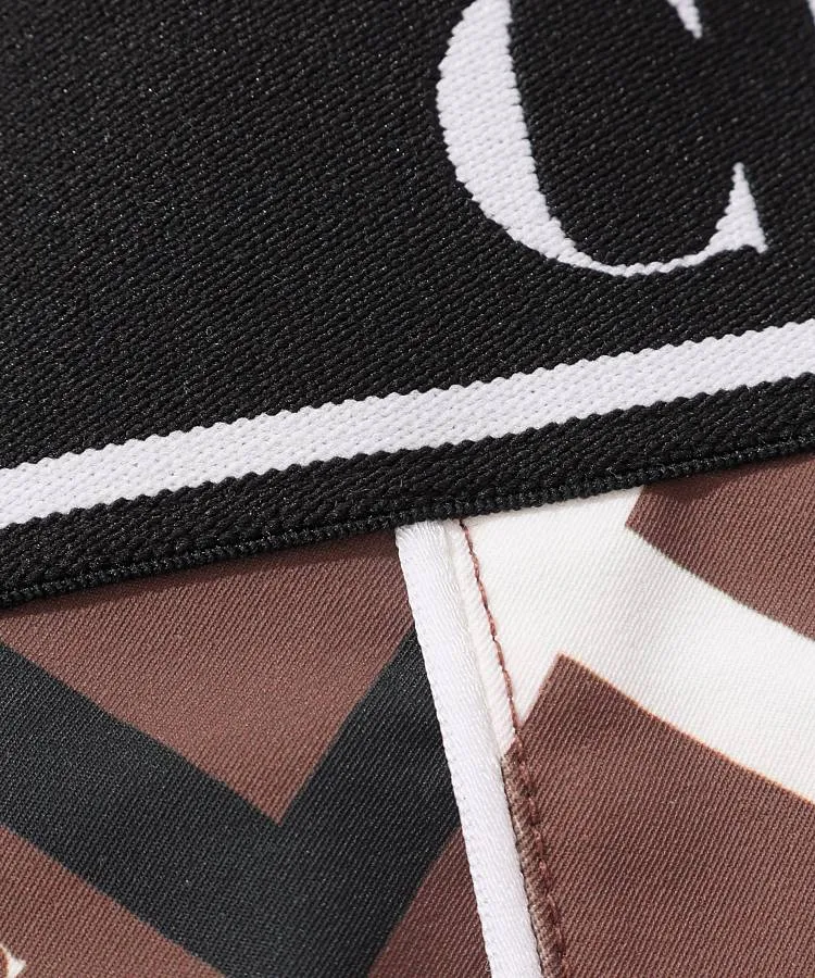 シーピージーゴルフ CP ジオメトリック柄ボックスプリーツワンピース