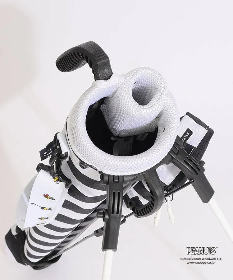 パーリーゲイツ PG SNOOPY_セルフスタンドバッグ＜ボーダー柄