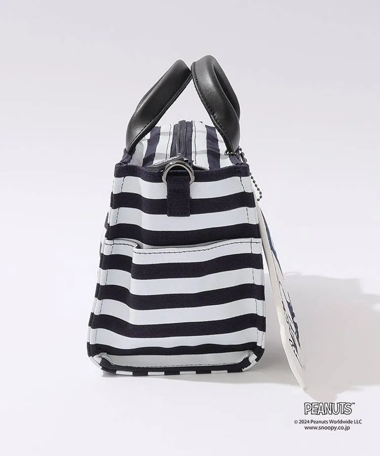 パーリーゲイツ スヌーピー トートバッグ ＜ボーダー柄＞ (UNISEX) パーリーゲイツ PG SNOOPY_トートバッグ＜ボーダー柄＞(UNISEX