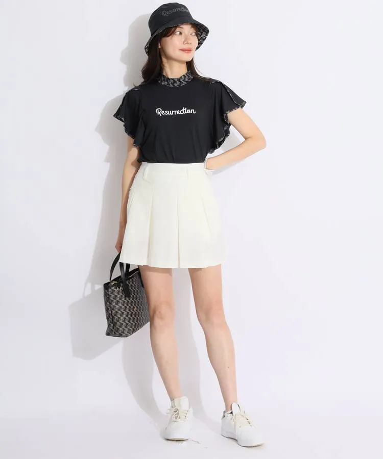 【新品】レザレクション　ゴルフ　レディース　モックネック　ホワイト　Mサイズ ウィメンズ GMサイドラインハイネックシャツ ホワイト