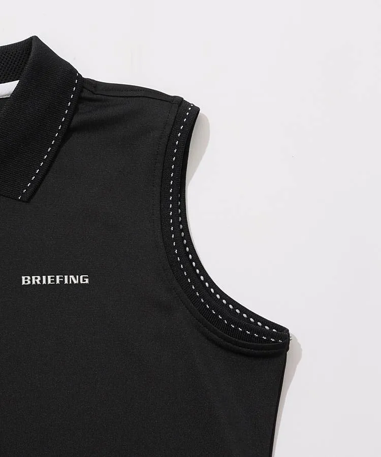 ブリーフィングゴルフ BR 【BT03】速乾ステッチノースリーブポロシャツ