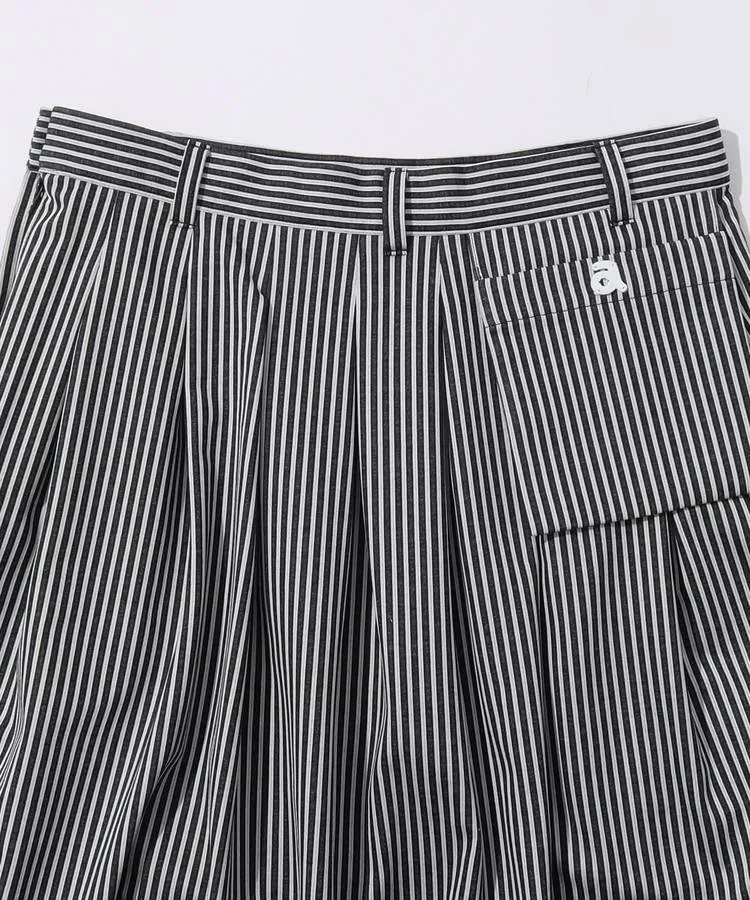 archivio ストライプ黒スカート 36