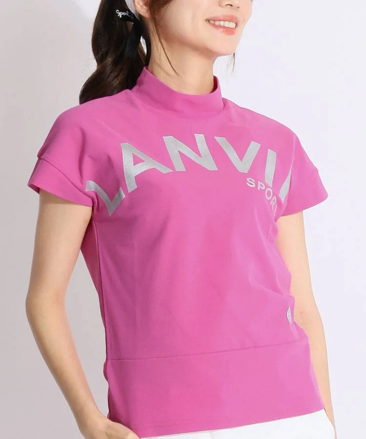 ランバン スポール LV アーチプリント吸汗モックネック半袖カットソー