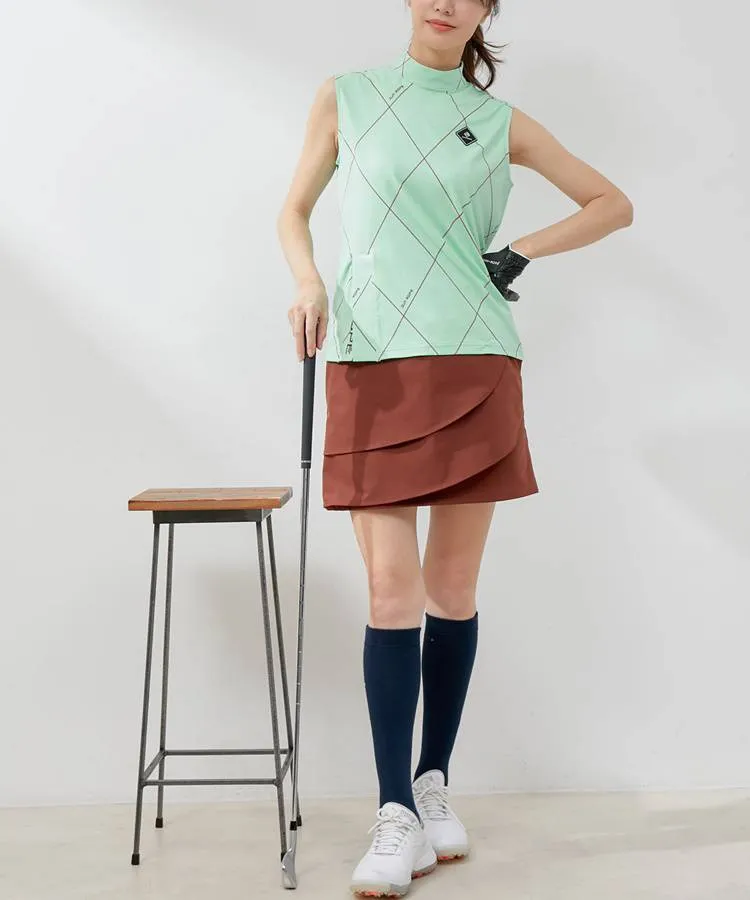 ジュン＆ロぺ JR アシメペプラム切替スカート レディースゴルフウェア