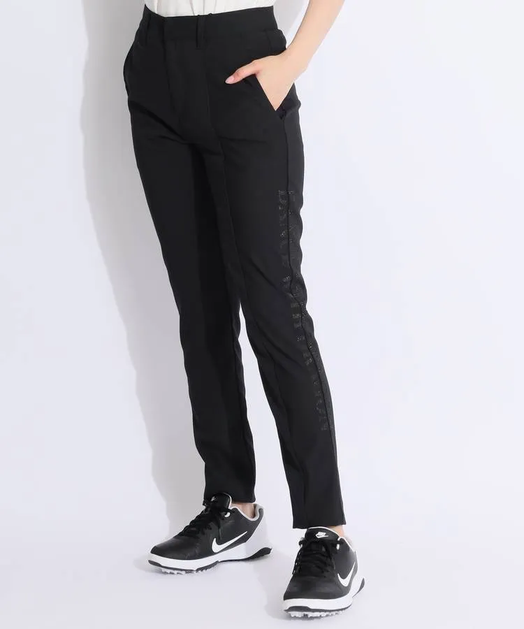 ダンスウィズドラゴン DD サイドジルコンロゴテーパードパンツ