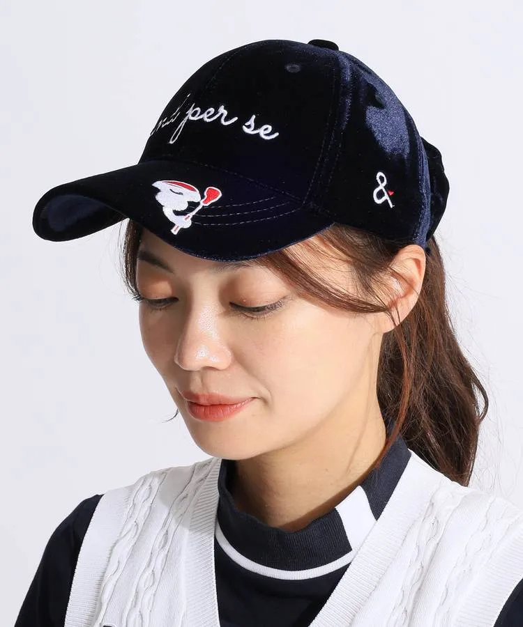 【FOXEY】美品！　バケハ　帽子　ベロア　シルク チチカカ バケットハット 帽子 ぼうし レディース 秋 冬