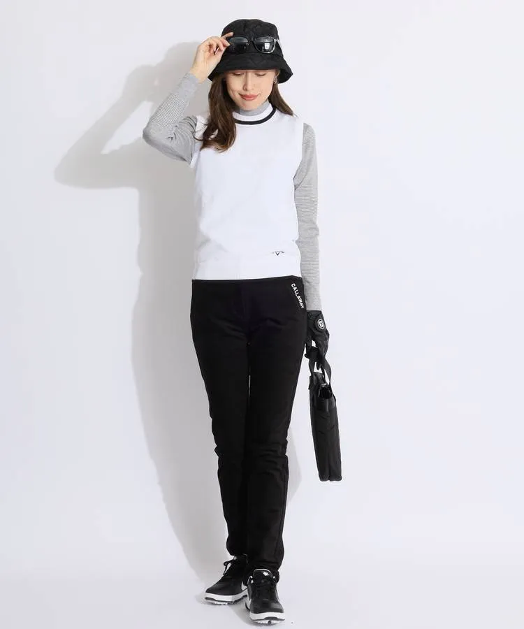 ri. 様 ゴルフウェア レディース ブラックダウンベスト L ri. 様