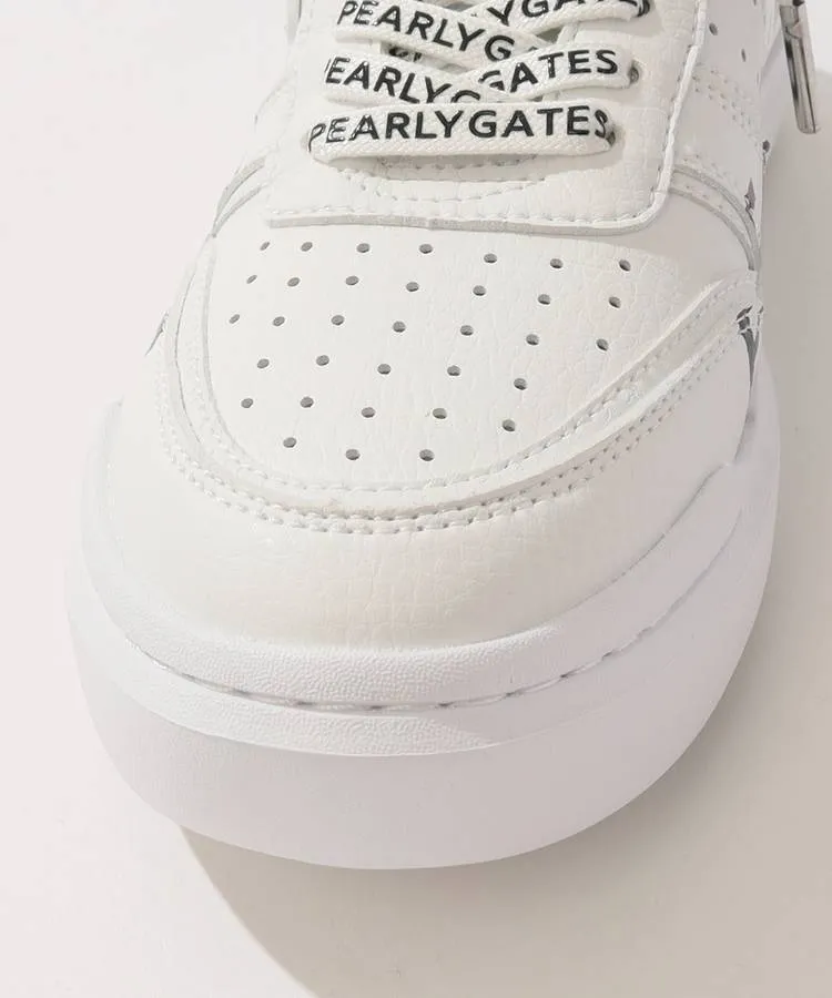 パーリーゲイツ PG 替え紐付きロゴプリントスパイクレスシューズ