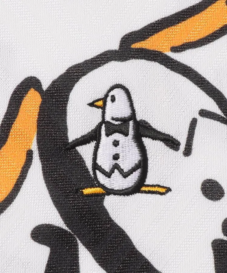 マンシングウェア MW 【冷感UV】ペンギン総柄プリント半袖