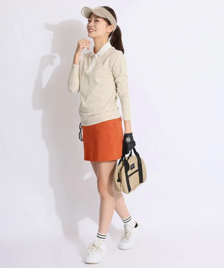 23区GOLF｜【WOMEN】チェック長袖ポロシャツ | Rakuten Fashion