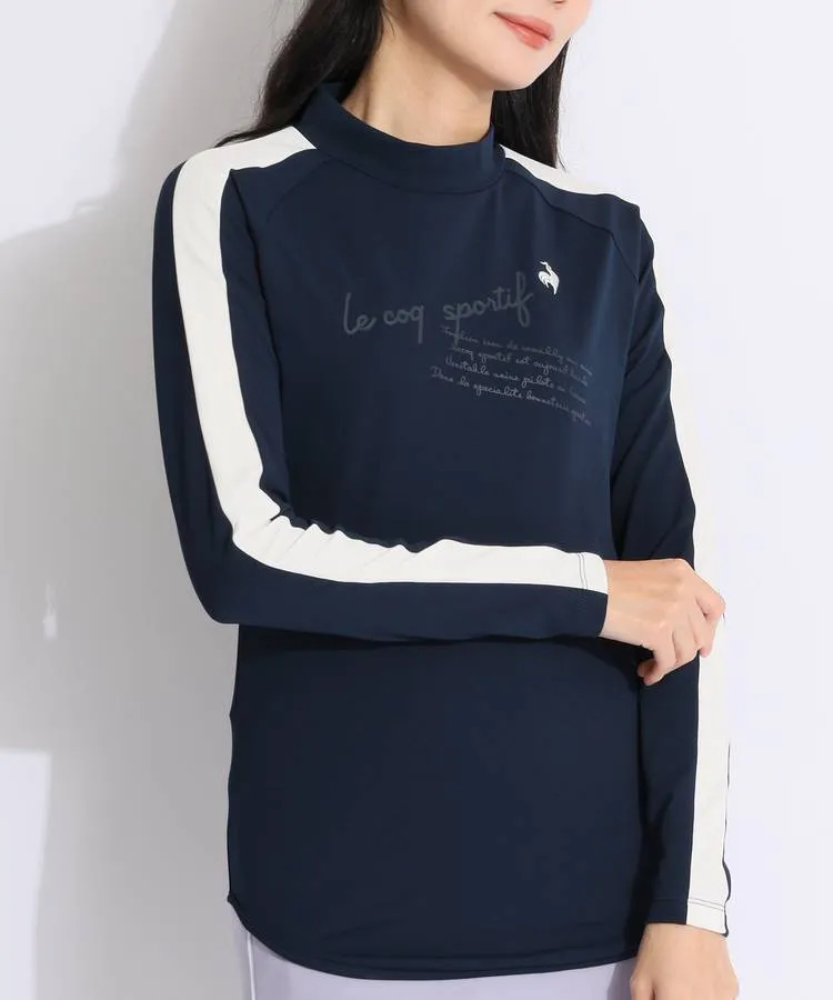 ルコックスポルティフ 長袖モックネック【ネイビーブルー/L】新品！ ウインザーオンラインショップルコックスポルティフ モック