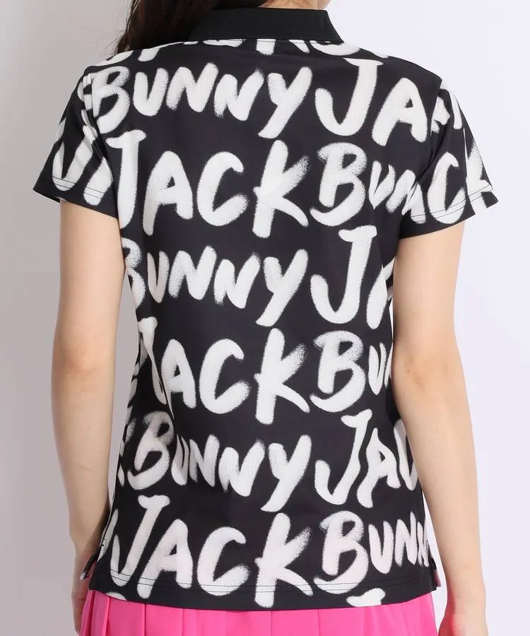 ジャックバニー JB ペインティング風ロゴ半袖ポロシャツ